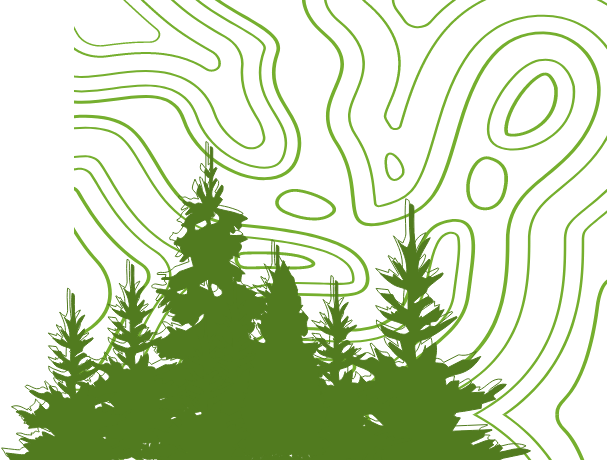 green topography and treeline