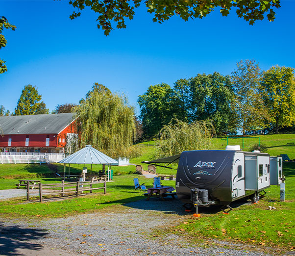 Family sitting around a fire making S