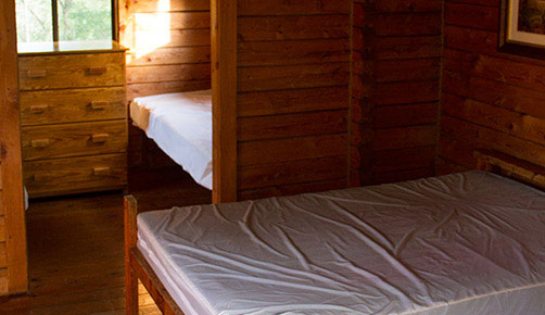cabin large bed