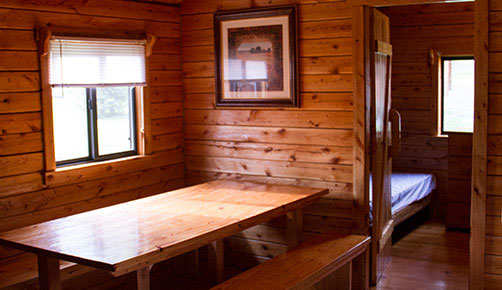 cabin dining area