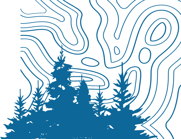 blue topography and treeline
